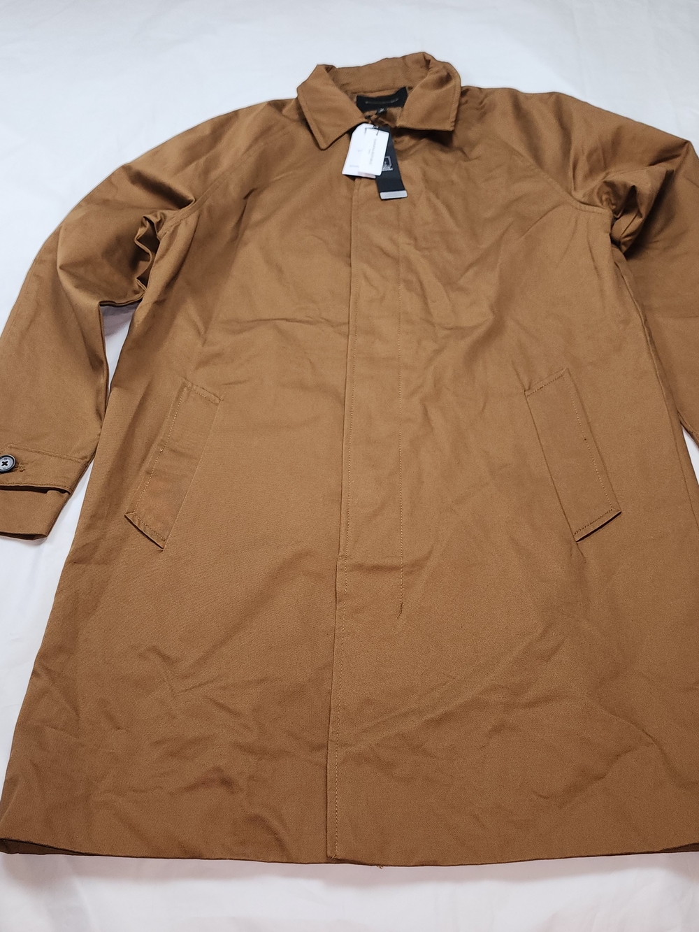 Banana Republic Men's Tailored Performance Modern Trench Coat Khaki Size Medium